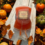 Blood Type Pumpkin Spice Blood IV Bag Castile Body Wash and Bubble Bath ~ 9 oz